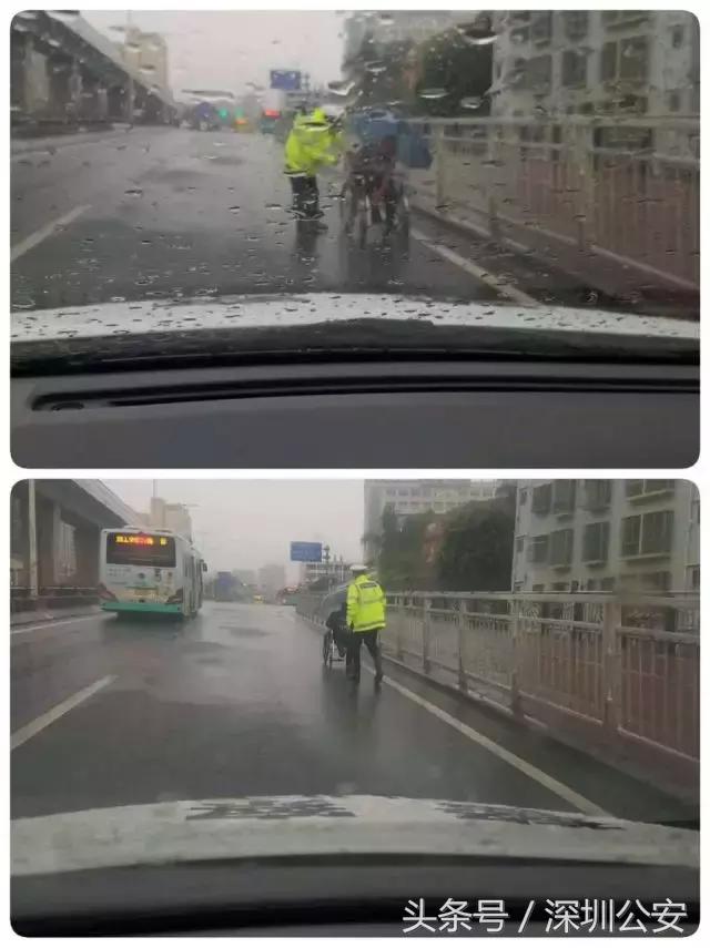 突降暴雨交警蜀黍都在忙些啥,天降暴雨交警视频
