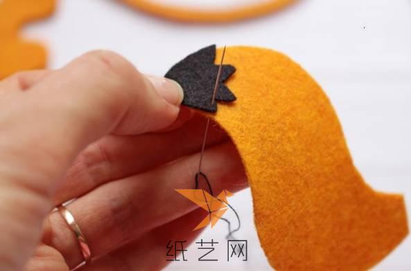 不织布小狐狸玩偶,不织布玩偶狐狸教程