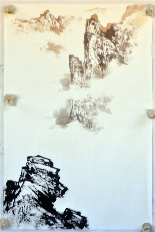 最新曾刚彩墨山水画技法,曾刚彩墨山水技法教学宝典