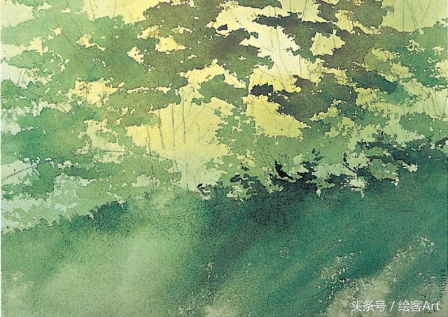 从一片树叶到一片树林,大树的树干画法步骤