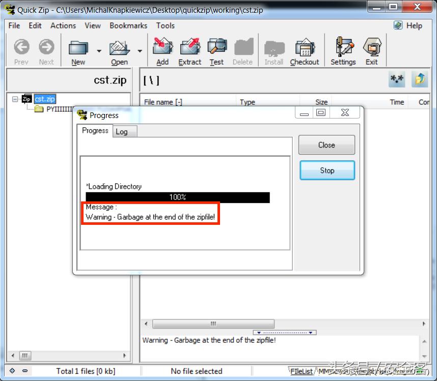 QuickZipV4.60缓冲区溢出漏洞详解