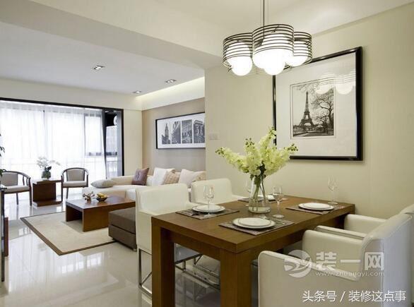 邯郸美的景观城装修风格,美的城119平三室长方形装修效果