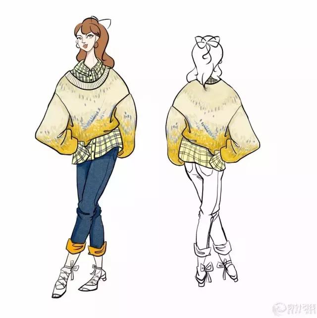 时尚手绘｜为jucyjudy2017FW系列设计
