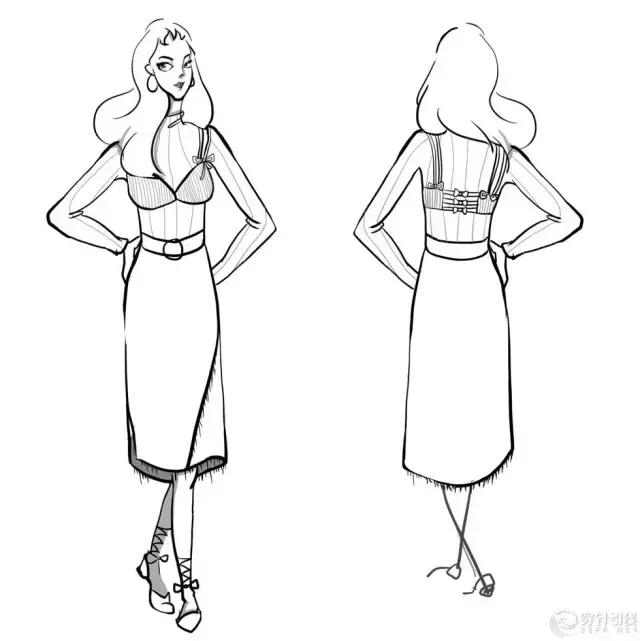 时尚手绘｜为jucyjudy2017FW系列设计