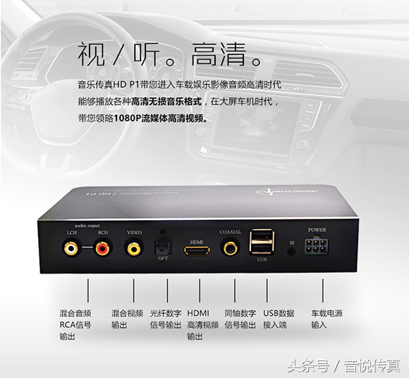 别浪费你的大屏车机了，HDP1让你在车里看蓝光大片！