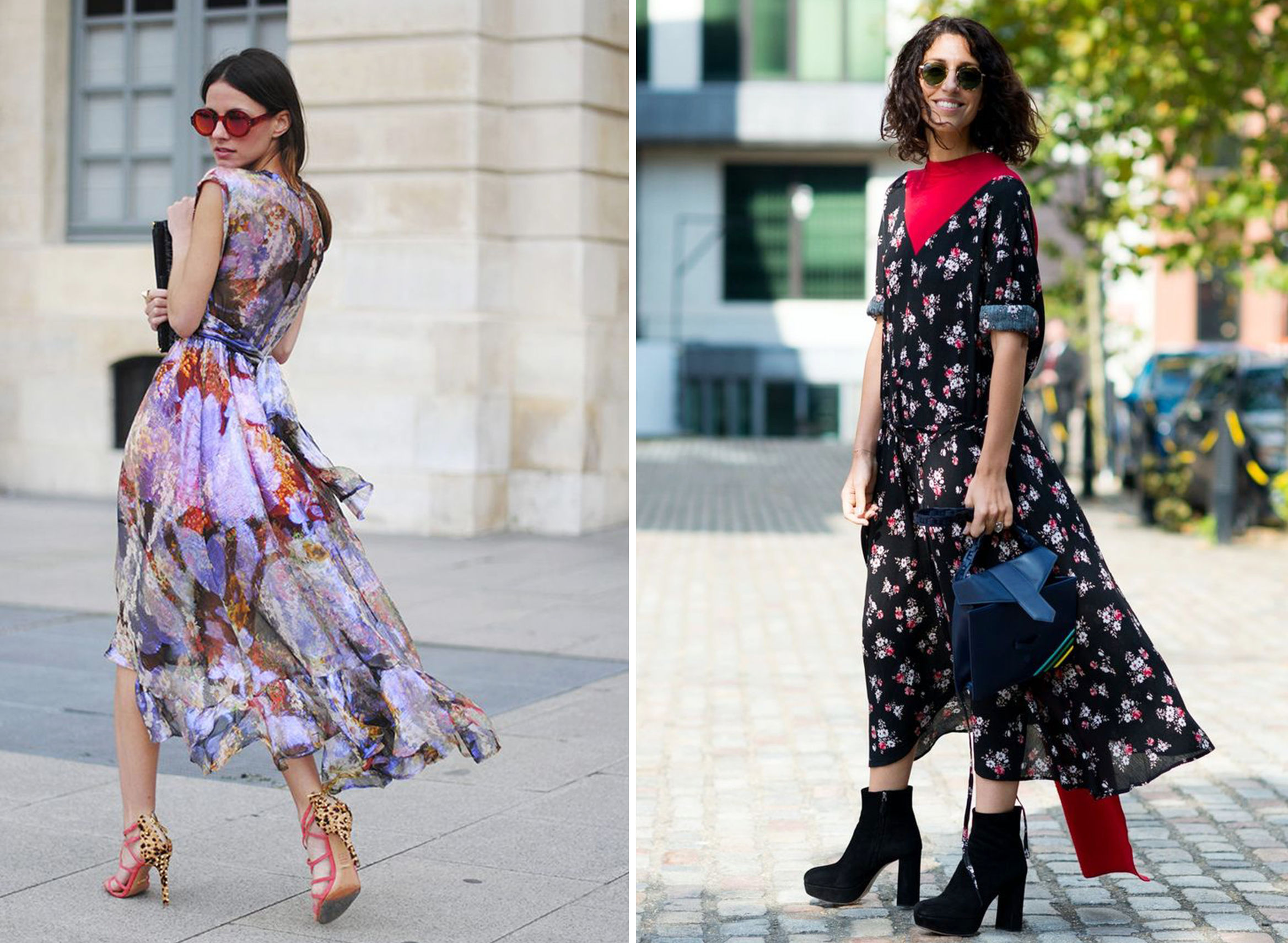 夏天的碎花裙怎么穿才好看,穿搭一件小碎花连衣裙