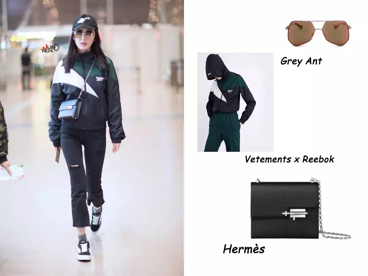 最近杨幂在机场现身变化让人惊讶,杨幂把机场当个人t台秀