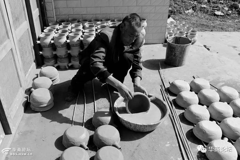 洛南八里村手工砂锅,洛南八里砂锅制作
