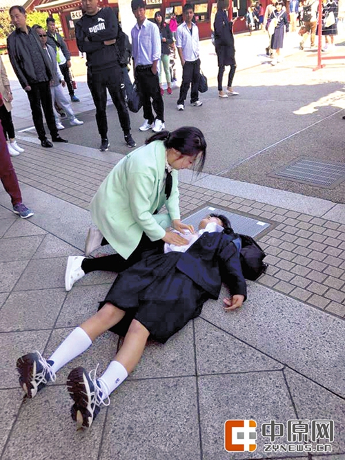 女护士郑州,郑州女护士救日本学生