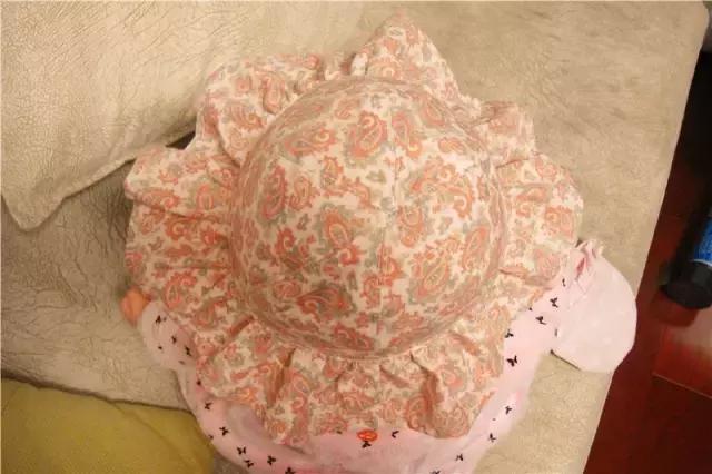 帽子防晒遮阳帽带绳纸样,中老年女式遮阳帽纸样尺寸