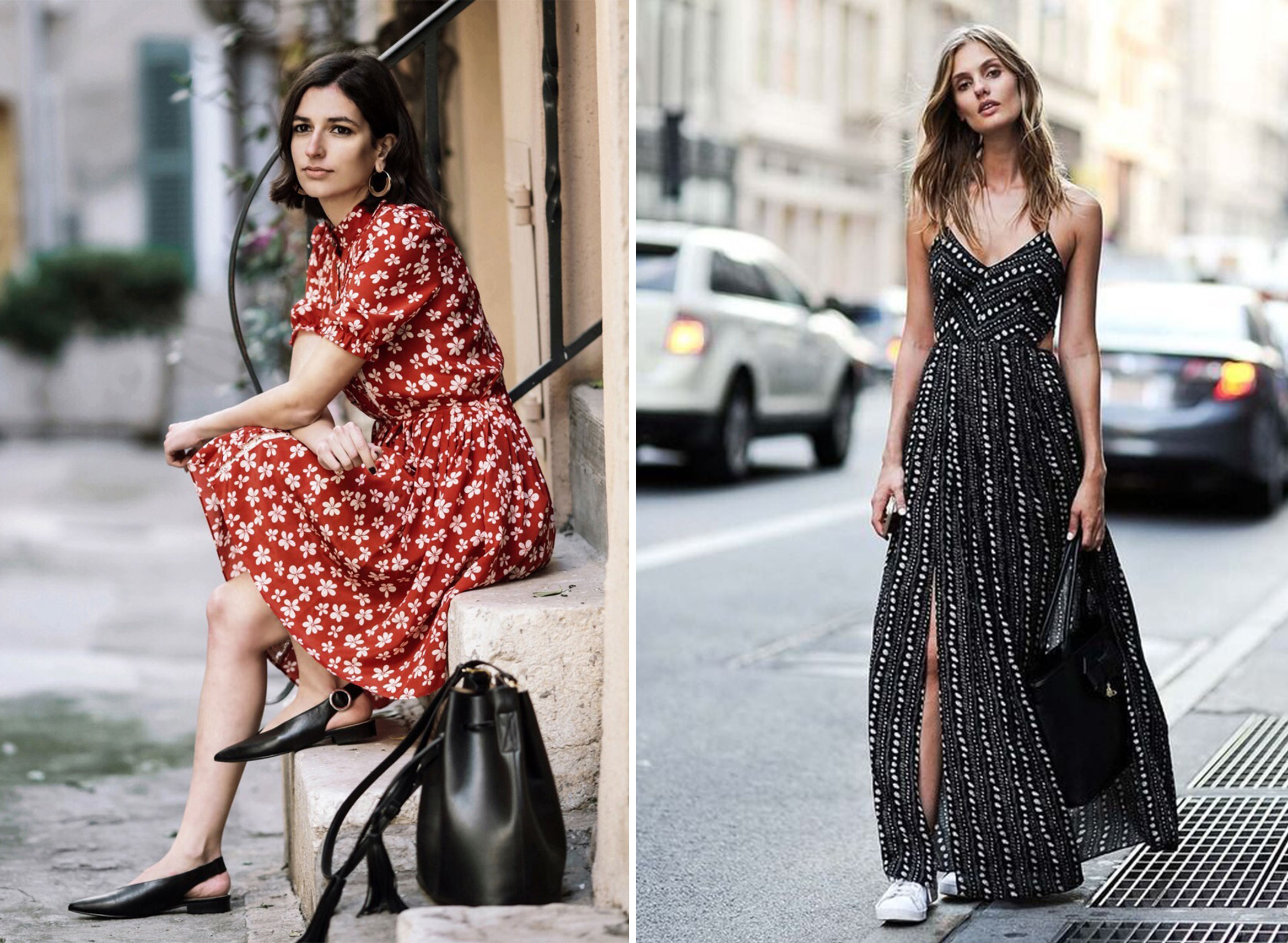 夏天的碎花裙怎么穿才好看,穿搭一件小碎花连衣裙