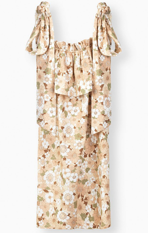 夏天的碎花裙怎么穿才好看,穿搭一件小碎花连衣裙