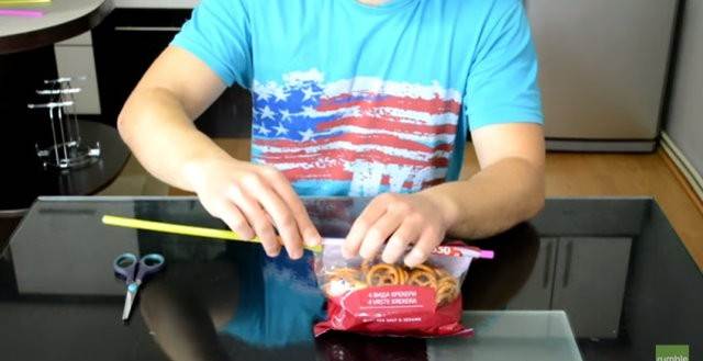 自制吸管密封夹,自制封口夹吸管