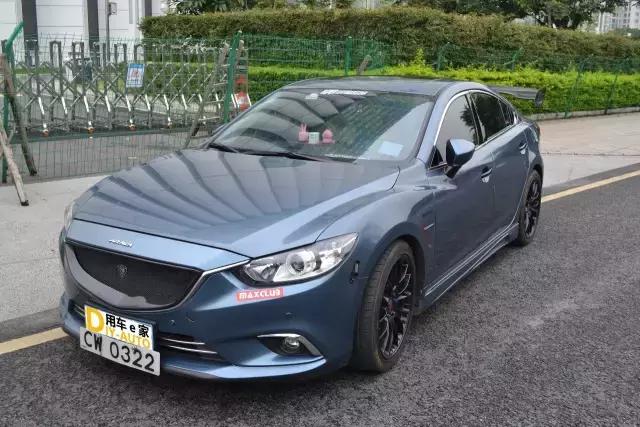 阿特兹2018蓝色,轻改马自达3