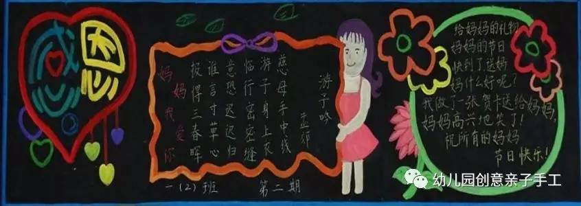 母亲节母爱的黑板报,母亲节黑板报又简单又好看图文