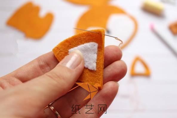 不织布小狐狸玩偶,不织布玩偶狐狸教程