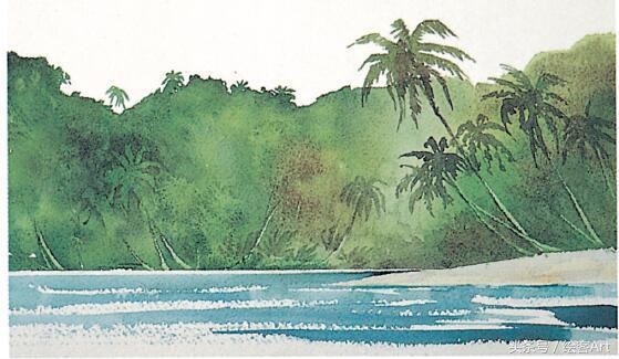 从一片树叶到一片树林,大树的树干画法步骤