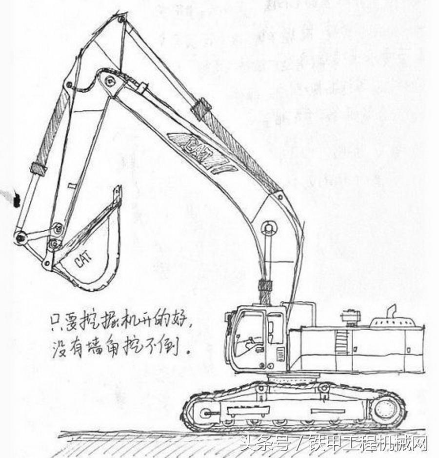 大学生酷爱画挖掘机作品让人震撼！