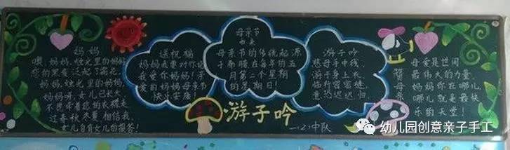 母亲节母爱的黑板报,母亲节黑板报又简单又好看图文