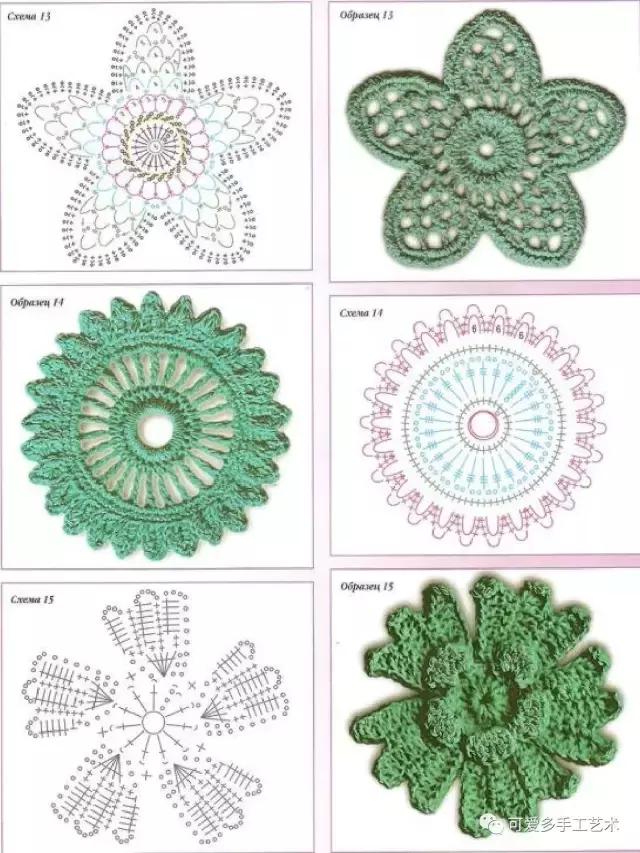 爱尔兰花和叶子大全，最令人心动的钩编之法（附图解）