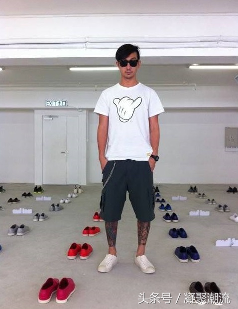 陈冠希和李灿森第一次联名,陈冠希闪电链鞋