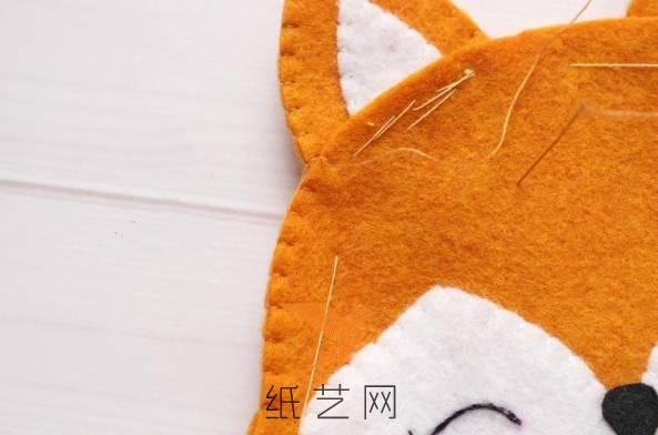不织布小狐狸玩偶,不织布玩偶狐狸教程