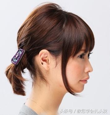 女儿波波头刘海怎么扎起来好看,波波头发型怎么把前面头发扎起来