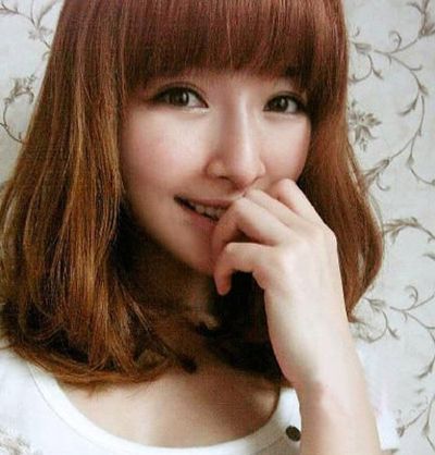 梨花烫中短发内扣发型,中长款梨花烫发发型图片