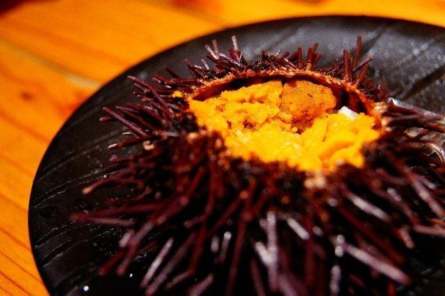 逛日本海鲜市场,北海道函馆海胆