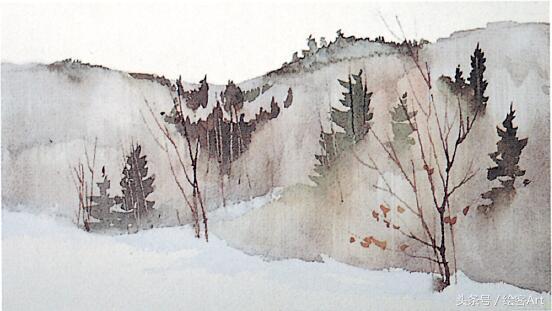 从一片树叶到一片树林,大树的树干画法步骤