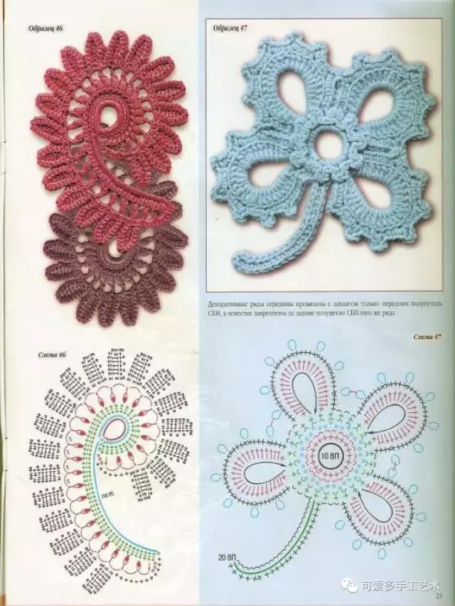 爱尔兰花和叶子大全，最令人心动的钩编之法（附图解）