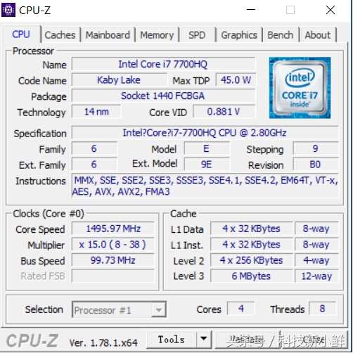 酷睿i7-7700hq和酷睿i7-4770k,i7-7700hqgtx1060