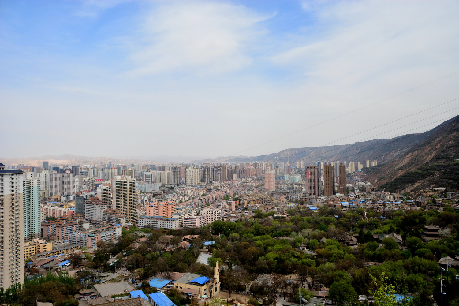 兰山公园在皋兰山上吗,站在兰山看风景