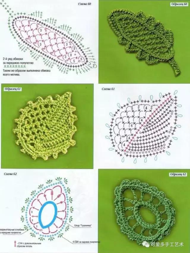 爱尔兰花和叶子大全，最令人心动的钩编之法（附图解）