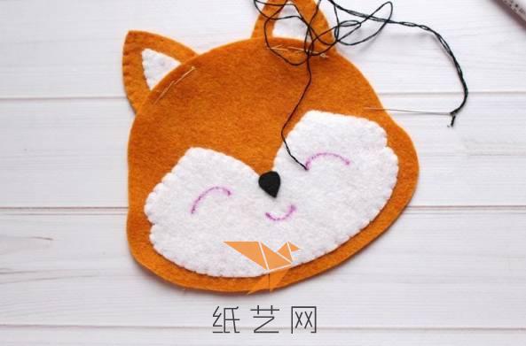 不织布小狐狸玩偶,不织布玩偶狐狸教程