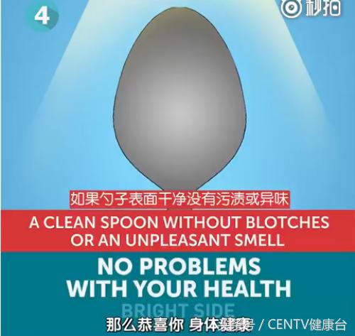 一个勺子,花一分钟知道你身体好不好