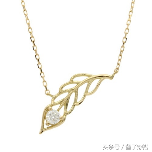 叶子化为饰品，时尚搭配的小心机