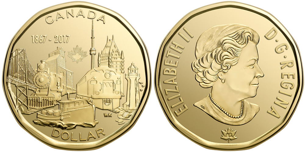加拿大1970年1元纪念币,加拿大150周年纪念币讲解