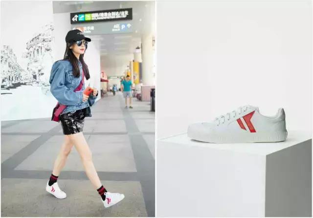 300块左右的小白鞋,刘雯同款小个子增高松糕小白鞋