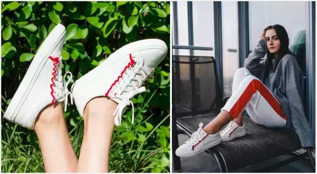 300块左右的小白鞋,刘雯同款小个子增高松糕小白鞋