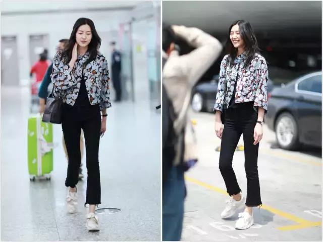 300块左右的小白鞋,刘雯同款小个子增高松糕小白鞋