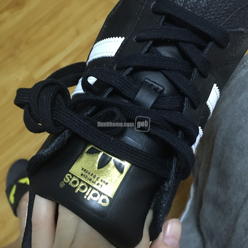 阿迪达斯三叶草黑色贝壳头厚底,阿迪达斯三叶草贝壳头黑标