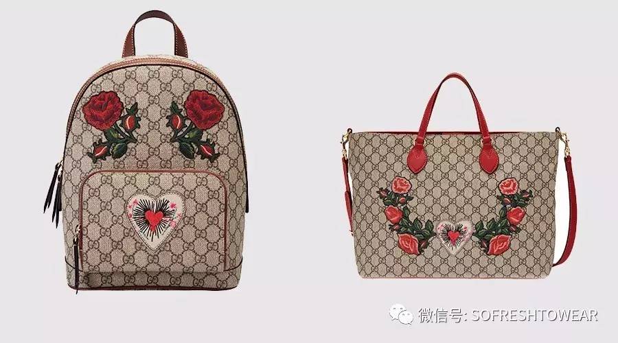 gucci狗年限定托特包,gucci花鸟系列包