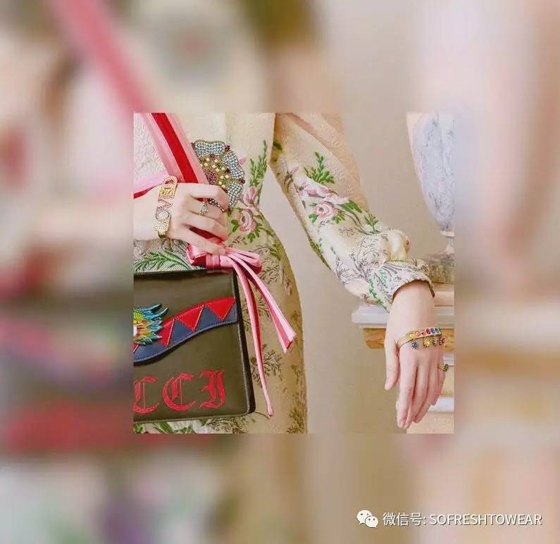gucci狗年限定托特包,gucci花鸟系列包