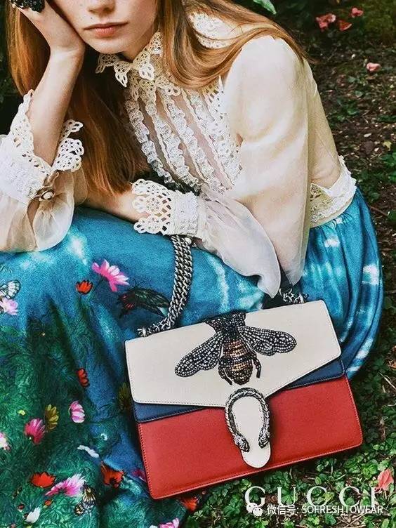 gucci狗年限定托特包,gucci花鸟系列包