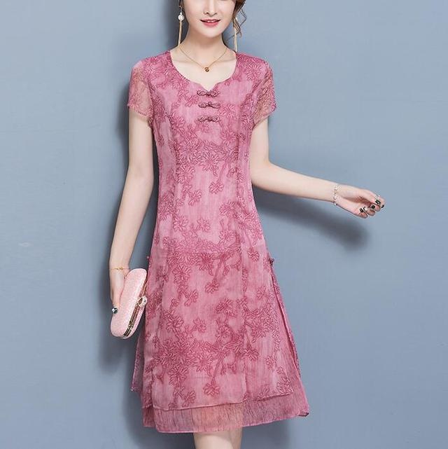 雪纺连衣裙减龄显瘦洋气三十岁,雪纺连衣裙中长款气质高级感