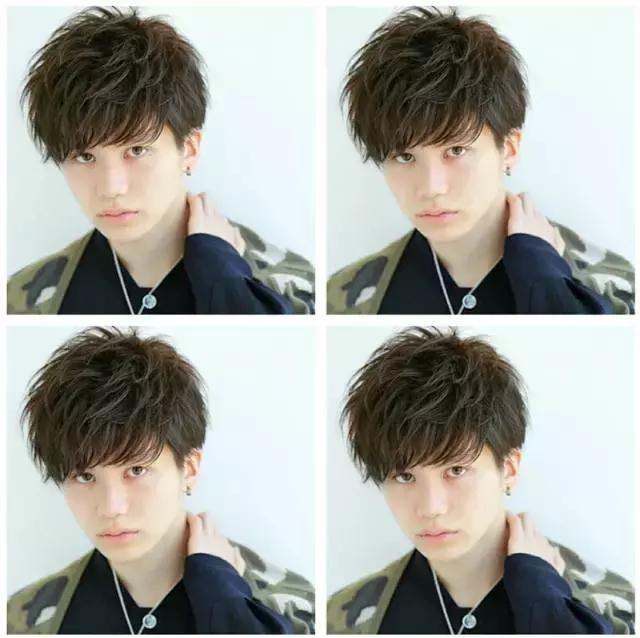 男士蓬松定位烫发型,男士蓬松定型烫