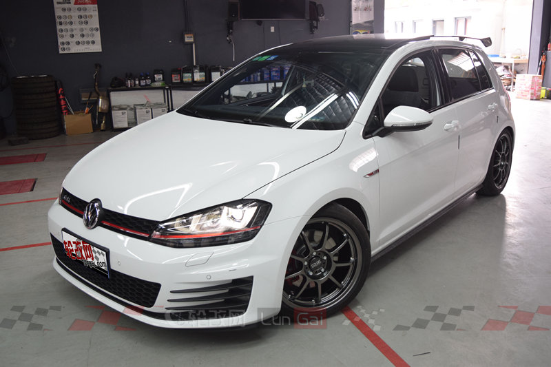 高尔夫7gti改18轮毂,高尔夫7gti改装外观案例