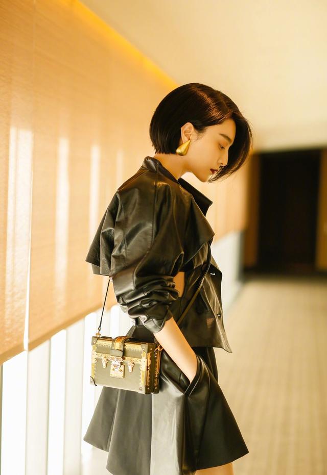 范冰冰短发bobo头亮相,范冰冰短发惊艳韩国