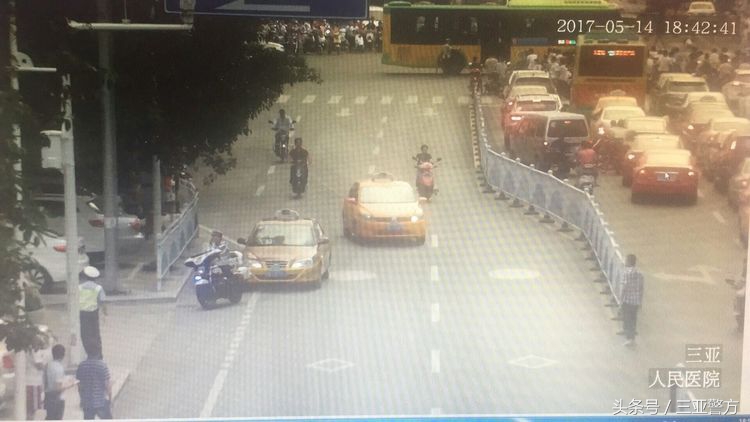 三亚交警开辟生命通道,三亚紧急道路救援